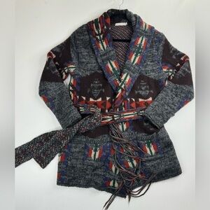 Multicolor Patterned Women's Cardigan
